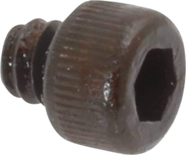Value Collection - #6-32 UNC Hex Socket Drive, Socket Cap Screw - Alloy Steel, Black Oxide Finish, Fully Threaded, 1/8" Length Under Head - Eagle Tool & Supply