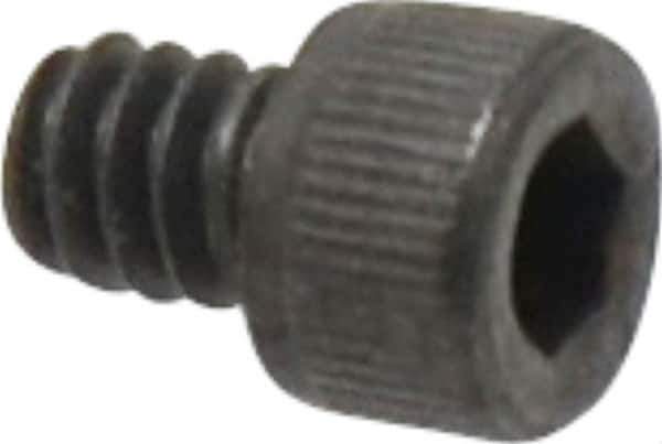 Value Collection - #6-32 UNC Hex Socket Drive, Socket Cap Screw - Alloy Steel, Black Oxide Finish, Fully Threaded, 3/16" Length Under Head - Eagle Tool & Supply