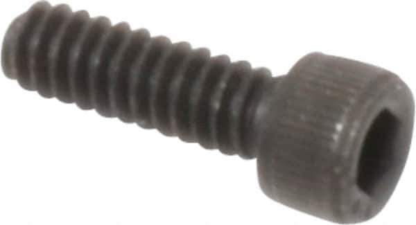 Value Collection - #6-32 UNC Hex Socket Drive, Socket Cap Screw - Alloy Steel, Black Oxide Finish, Fully Threaded, 7/16" Length Under Head - Eagle Tool & Supply