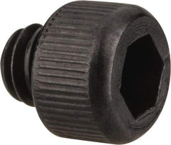 Value Collection - #8-32 UNC Hex Socket Drive, Socket Cap Screw - Alloy Steel, Black Oxide Finish, Fully Threaded, 1/8" Length Under Head - Eagle Tool & Supply