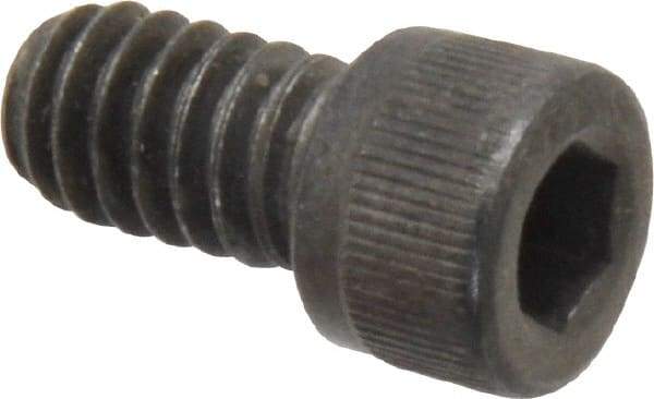 Value Collection - 1/4-20 UNC Hex Socket Drive, Socket Cap Screw - Alloy Steel, Black Oxide Finish, Fully Threaded, 7/16" Length Under Head - Eagle Tool & Supply