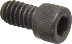 Value Collection - 1/4-20 UNC Hex Socket Drive, Socket Cap Screw - Alloy Steel, Black Oxide Finish, Fully Threaded, 7/16" Length Under Head - Eagle Tool & Supply
