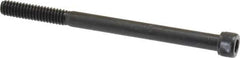 Value Collection - 1/4-20 UNC Hex Socket Drive, Socket Cap Screw - Alloy Steel, Black Oxide Finish, Partially Threaded, 3-1/2" Length Under Head - Eagle Tool & Supply