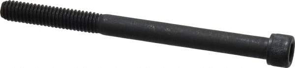 Value Collection - 5/16-18 UNC Hex Socket Drive, Socket Cap Screw - Alloy Steel, Black Oxide Finish, Partially Threaded, 4" Length Under Head - Eagle Tool & Supply
