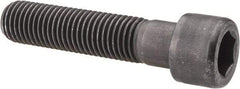 Value Collection - 7/8-9 UNC Hex Socket Drive, Socket Cap Screw - Alloy Steel, Black Oxide Finish, Partially Threaded, 4" Length Under Head - Eagle Tool & Supply
