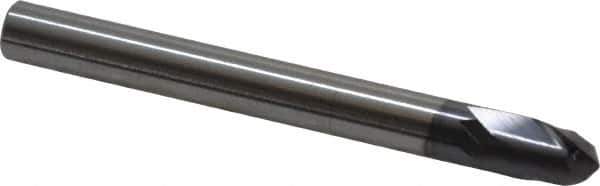 RobbJack - 5/16" Diam, 5/16" LOC, 2 Flute Solid Carbide Ball End Mill - AlTiN Finish, Single End, 3-1/8" OAL, 5/16" Shank Diam, Spiral Flute - Eagle Tool & Supply