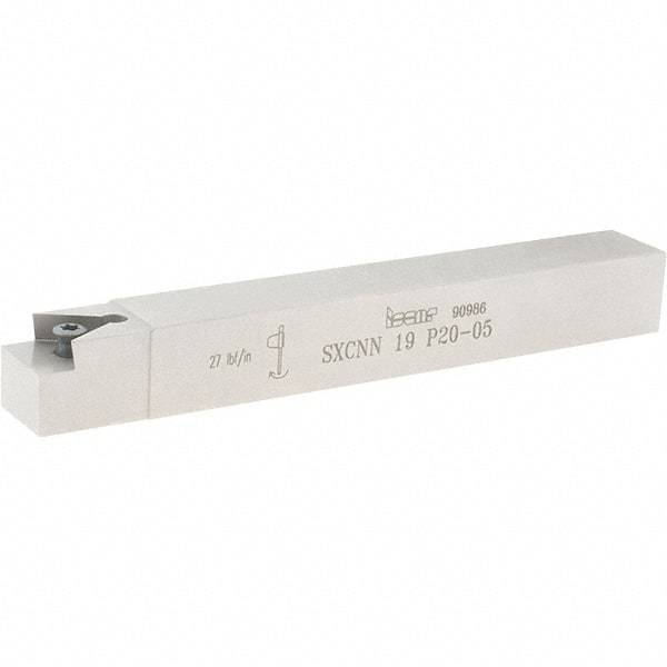 Iscar - External, SXCN, 90° Lead Angle, XNUW 2006 Compatible, Indexable Profiling Toolholder - 3/4 Inch Shank Height, 3/4 Inch Shank Width, 6 Inch Overall Length, Steel - Eagle Tool & Supply