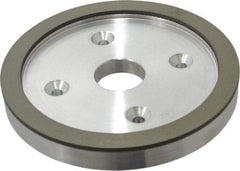 Made in USA - 6" Diam, 1-1/4" Hole Size, 3/4" Overall Thickness, 150 Grit, Type 6 Tool & Cutter Grinding Wheel - Very Fine Grade, Diamond - Eagle Tool & Supply