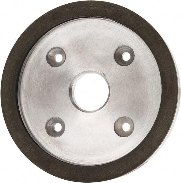 Made in USA - 6" Diam, 1-1/4" Hole Size, 3/4" Overall Thickness, 220 Grit, Type 6 Tool & Cutter Grinding Wheel - Very Fine Grade, Diamond - Eagle Tool & Supply