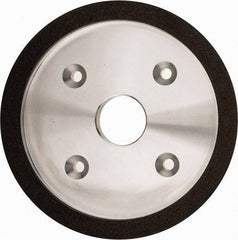 Made in USA - 6" Diam, 1-1/4" Hole Size, 3/4" Overall Thickness, 100 Grit, Type 6 Tool & Cutter Grinding Wheel - Fine Grade, Diamond - Eagle Tool & Supply
