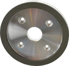 Made in USA - 6" Diam, 1-1/4" Hole Size, 3/4" Overall Thickness, 150 Grit, Type 6 Tool & Cutter Grinding Wheel - Very Fine Grade, Diamond - Eagle Tool & Supply