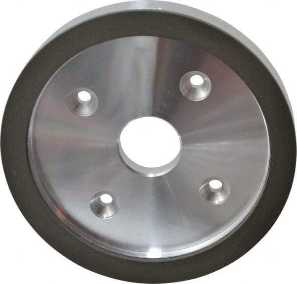 Made in USA - 6" Diam, 1-1/4" Hole Size, 3/4" Overall Thickness, 220 Grit, Type 6 Tool & Cutter Grinding Wheel - Very Fine Grade, Diamond - Eagle Tool & Supply