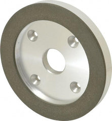 Made in USA - 6" Diam, 1-1/4" Hole Size, 3/4" Overall Thickness, 100 Grit, Type 6 Tool & Cutter Grinding Wheel - Fine Grade, Diamond - Eagle Tool & Supply