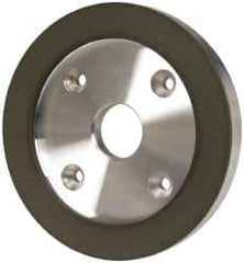 Made in USA - 6" Diam, 1-1/4" Hole Size, 3/4" Overall Thickness, 150 Grit, Type 6 Tool & Cutter Grinding Wheel - Very Fine Grade, Diamond - Eagle Tool & Supply