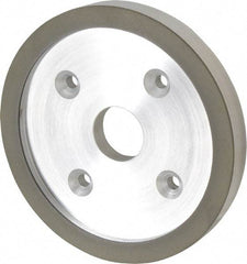 Made in USA - 6" Diam, 1-1/4" Hole Size, 3/4" Overall Thickness, 220 Grit, Type 6 Tool & Cutter Grinding Wheel - Very Fine Grade, Diamond - Eagle Tool & Supply