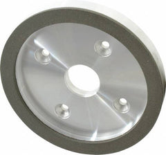 Made in USA - 6" Diam, 1-1/4" Hole Size, 3/4" Overall Thickness, 100 Grit, Type 6 Tool & Cutter Grinding Wheel - Fine Grade, Diamond - Eagle Tool & Supply