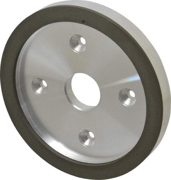 Made in USA - 6" Diam, 1-1/4" Hole Size, 3/4" Overall Thickness, 220 Grit, Type 6 Tool & Cutter Grinding Wheel - Very Fine Grade, Diamond - Eagle Tool & Supply
