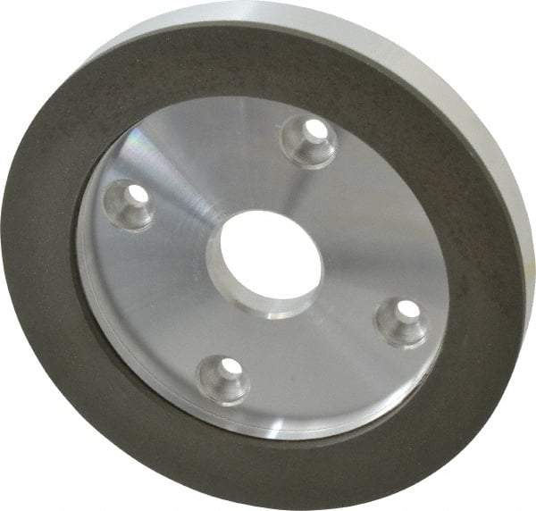 Made in USA - 6" Diam, 1-1/4" Hole Size, 3/4" Overall Thickness, 220 Grit, Type 6 Tool & Cutter Grinding Wheel - Very Fine Grade, Diamond - Eagle Tool & Supply