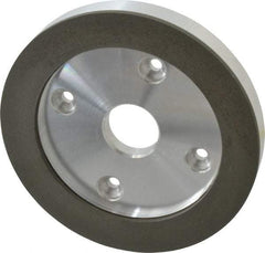 Made in USA - 6" Diam, 1-1/4" Hole Size, 3/4" Overall Thickness, 220 Grit, Type 6 Tool & Cutter Grinding Wheel - Very Fine Grade, Diamond - Eagle Tool & Supply