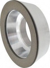 Made in USA - 3" Diam, 1-1/4" Hole Size, 7/8" Overall Thickness, 100 Grit, Type 11 Tool & Cutter Grinding Wheel - Fine Grade, Diamond - Eagle Tool & Supply