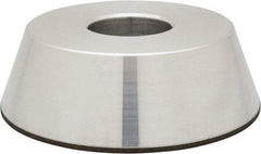 Made in USA - 4" Diam, 1-1/4" Hole Size, 1-1/4" Overall Thickness, 100 Grit, Type 11 Tool & Cutter Grinding Wheel - Fine Grade, Diamond - Eagle Tool & Supply