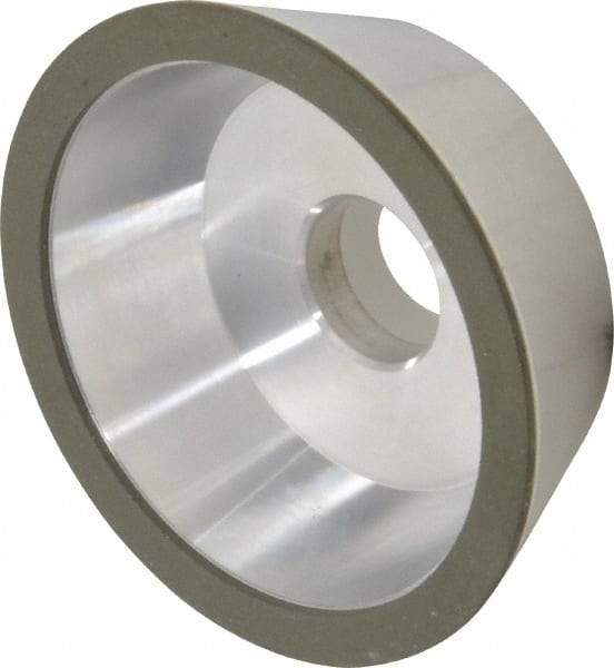 Made in USA - 5" Diam, 1-1/4" Hole Size, 1-3/4" Overall Thickness, 150 Grit, Type 11 Tool & Cutter Grinding Wheel - Very Fine Grade, Diamond - Eagle Tool & Supply