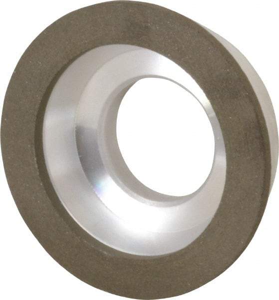 Made in USA - 3" Diam, 1-1/4" Hole Size, 7/8" Overall Thickness, 100 Grit, Type 11 Tool & Cutter Grinding Wheel - Fine Grade, Diamond - Eagle Tool & Supply