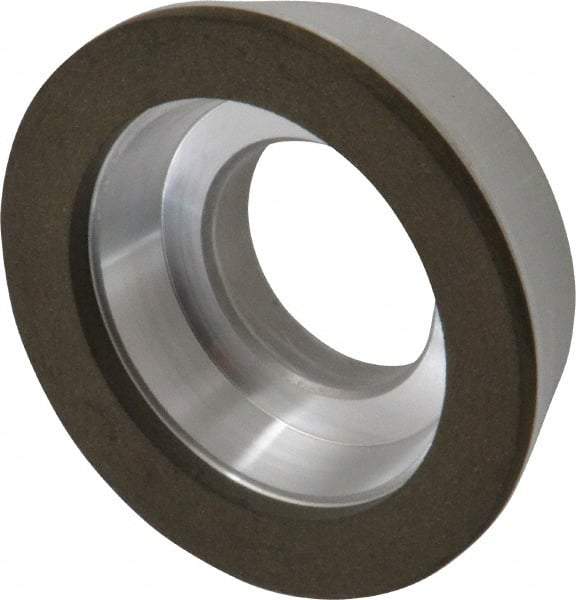 Made in USA - 3" Diam, 1-1/4" Hole Size, 7/8" Overall Thickness, 220 Grit, Type 11 Tool & Cutter Grinding Wheel - Very Fine Grade, Diamond - Eagle Tool & Supply