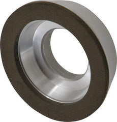 Made in USA - 3" Diam, 1-1/4" Hole Size, 7/8" Overall Thickness, 220 Grit, Type 11 Tool & Cutter Grinding Wheel - Very Fine Grade, Diamond - Eagle Tool & Supply