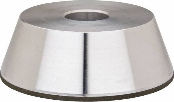 Made in USA - 5" Diam, 1-1/4" Hole Size, 1-3/4" Overall Thickness, 105 Grit, Type 11 Tool & Cutter Grinding Wheel - Fine Grade, Diamond - Eagle Tool & Supply