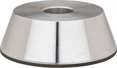 Made in USA - 5" Diam, 1-1/4" Hole Size, 1-3/4" Overall Thickness, 105 Grit, Type 11 Tool & Cutter Grinding Wheel - Fine Grade, Diamond - Eagle Tool & Supply