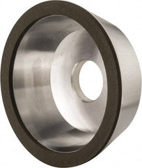 Made in USA - 5" Diam, 1-1/4" Hole Size, 1-3/4" Overall Thickness, 150 Grit, Type 11 Tool & Cutter Grinding Wheel - Very Fine Grade, Diamond - Eagle Tool & Supply