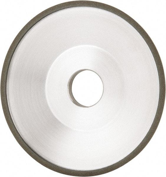 Made in USA - 6" Diam, 1-1/4" Hole Size, 1" Overall Thickness, 100 Grit, Type 12 Tool & Cutter Grinding Wheel - Fine Grade, Diamond - Eagle Tool & Supply