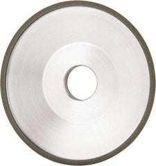 Made in USA - 6" Diam, 1-1/4" Hole Size, 1" Overall Thickness, 100 Grit, Type 12 Tool & Cutter Grinding Wheel - Fine Grade, Diamond - Eagle Tool & Supply