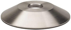 Made in USA - 6" Diam, 1-1/4" Hole Size, 1" Overall Thickness, 220 Grit, Type 12 Tool & Cutter Grinding Wheel - Very Fine Grade, Diamond - Eagle Tool & Supply