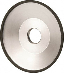 Made in USA - 6" Diam, 1-1/4" Hole Size, 1" Overall Thickness, 100 Grit, Type 12 Tool & Cutter Grinding Wheel - Fine Grade, Diamond - Eagle Tool & Supply