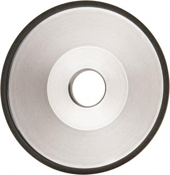 Made in USA - 6" Diam, 1-1/4" Hole Size, 1" Overall Thickness, 150 Grit, Type 12 Tool & Cutter Grinding Wheel - Very Fine Grade, Diamond - Eagle Tool & Supply