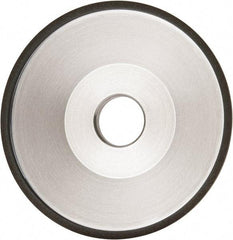 Made in USA - 6" Diam, 1-1/4" Hole Size, 1" Overall Thickness, 150 Grit, Type 12 Tool & Cutter Grinding Wheel - Very Fine Grade, Diamond - Eagle Tool & Supply