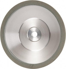 Made in USA - 6" Diam, 1-1/4" Hole Size, 1" Overall Thickness, 100 Grit, Type 12 Tool & Cutter Grinding Wheel - Fine Grade, Diamond - Eagle Tool & Supply