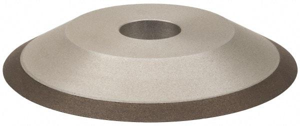 Made in USA - 6" Diam, 1-1/4" Hole Size, 3/4" Overall Thickness, 100 Grit, Type 12 Tool & Cutter Grinding Wheel - Fine Grade, Diamond - Eagle Tool & Supply