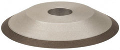 Made in USA - 6" Diam, 1-1/4" Hole Size, 3/4" Overall Thickness, 100 Grit, Type 12 Tool & Cutter Grinding Wheel - Fine Grade, Diamond - Eagle Tool & Supply