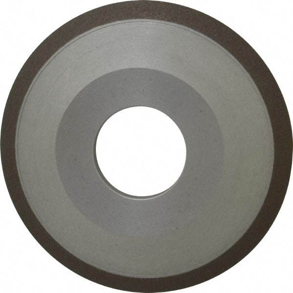 Made in USA - 4" Diam, 1-1/4" Hole Size, 1/2" Overall Thickness, 150 Grit, Type 12 Tool & Cutter Grinding Wheel - Very Fine Grade, Diamond - Eagle Tool & Supply