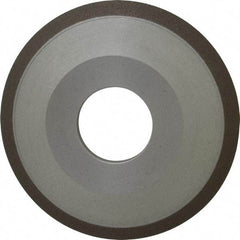 Made in USA - 4" Diam, 1-1/4" Hole Size, 1/2" Overall Thickness, 150 Grit, Type 12 Tool & Cutter Grinding Wheel - Very Fine Grade, Diamond - Eagle Tool & Supply