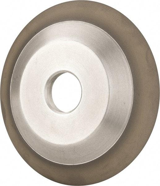 Made in USA - 6" Diam, 1-1/4" Hole Size, 3/4" Overall Thickness, 220 Grit, Type 12 Tool & Cutter Grinding Wheel - Very Fine Grade, Diamond - Eagle Tool & Supply