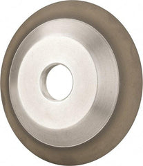 Made in USA - 6" Diam, 1-1/4" Hole Size, 3/4" Overall Thickness, 220 Grit, Type 12 Tool & Cutter Grinding Wheel - Very Fine Grade, Diamond - Eagle Tool & Supply