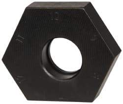 Mitee-Bite - 7 to 12mm Hex, 1/2-13 Stud Thread, Irregular Hex Clamp - 0.394" Hex Height, 4,000 Lb Holding Force, 1" Thread Length, 65 Ft/Lb Torque - Eagle Tool & Supply