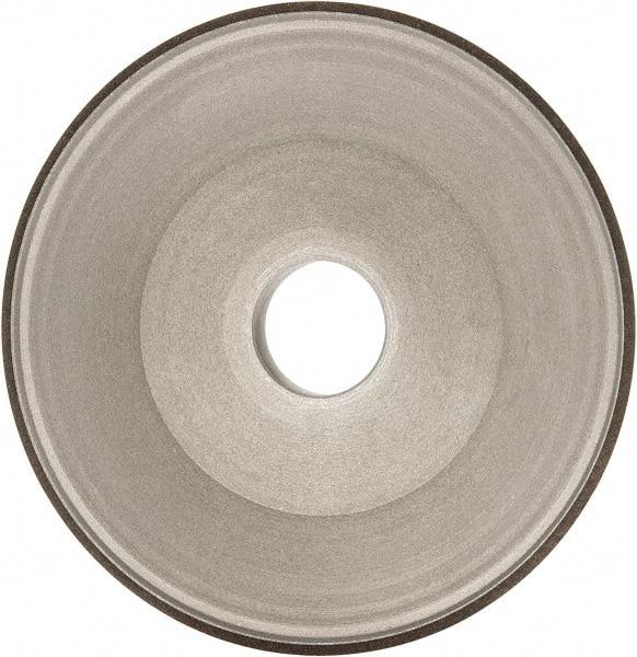 Made in USA - 6" Diam, 1-1/4" Hole Size, 3/4" Overall Thickness, 100 Grit, Type 15 Tool & Cutter Grinding Wheel - Fine Grade, Diamond - Eagle Tool & Supply