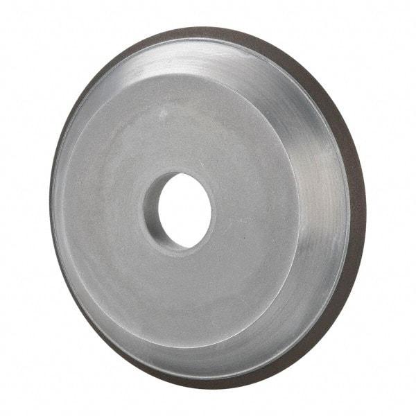 Made in USA - 6" Diam, 1-1/4" Hole Size, 3/4" Overall Thickness, 220 Grit, Type 15 Tool & Cutter Grinding Wheel - Very Fine Grade, Diamond - Eagle Tool & Supply