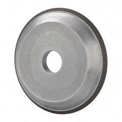 Made in USA - 6" Diam, 1-1/4" Hole Size, 3/4" Overall Thickness, 220 Grit, Type 15 Tool & Cutter Grinding Wheel - Very Fine Grade, Diamond - Eagle Tool & Supply