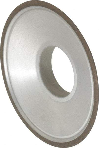 Made in USA - 3-1/2" Diam, 1-1/4" Hole Size, 3/4" Overall Thickness, 150 Grit, Type 15 Tool & Cutter Grinding Wheel - Very Fine Grade, Diamond - Eagle Tool & Supply